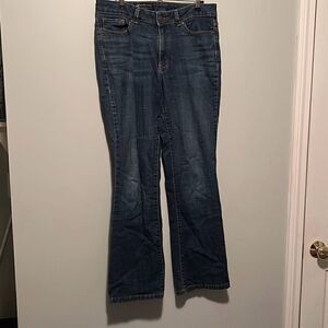 Lee Modern Series Women's Blue Dark Wash Curvy Fit Bootcut Denim Jeans Size 12